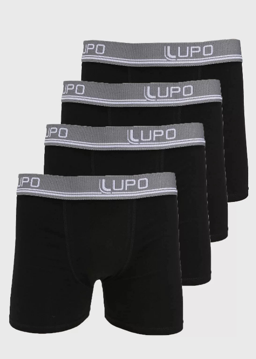 Promocional KIT 20 Cuecas Boxer LUPO Boxer Algodão